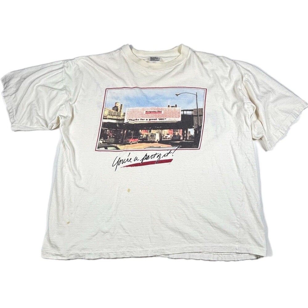 Montgomery Ward 'Thanks for a great '90! Graphic T Shirt Men’s Size Large